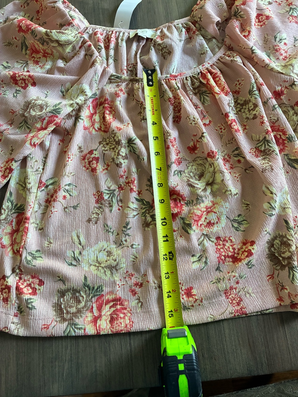 LOFT Pink Floral Puff-Sleeve Blouse - Picture 3 of 5